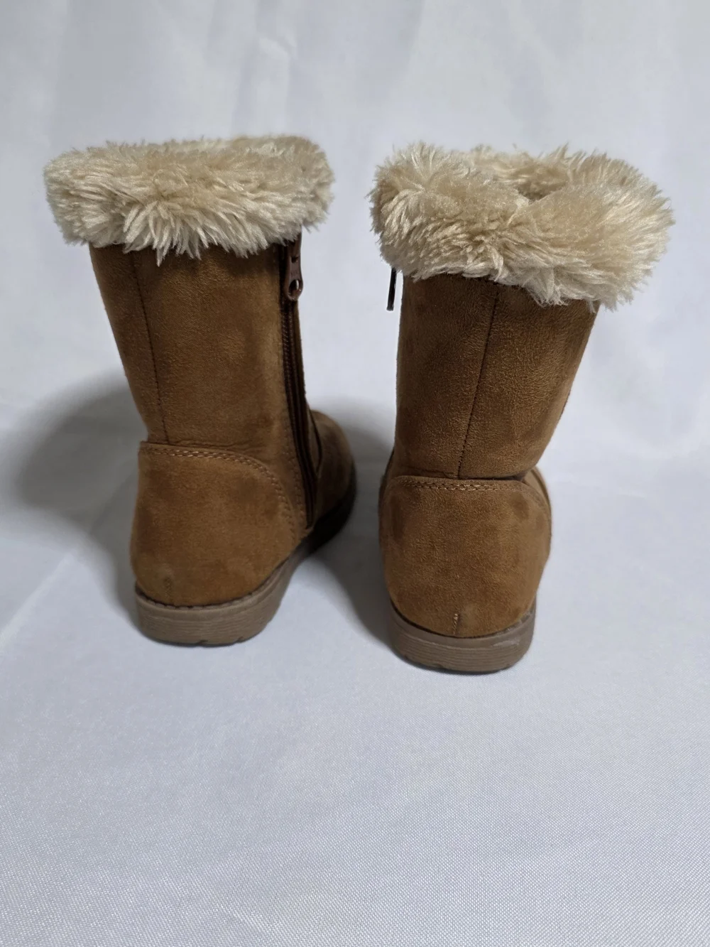 Toddler Girls Leah Faux Fur Trim Suede Fall/Winter Boots